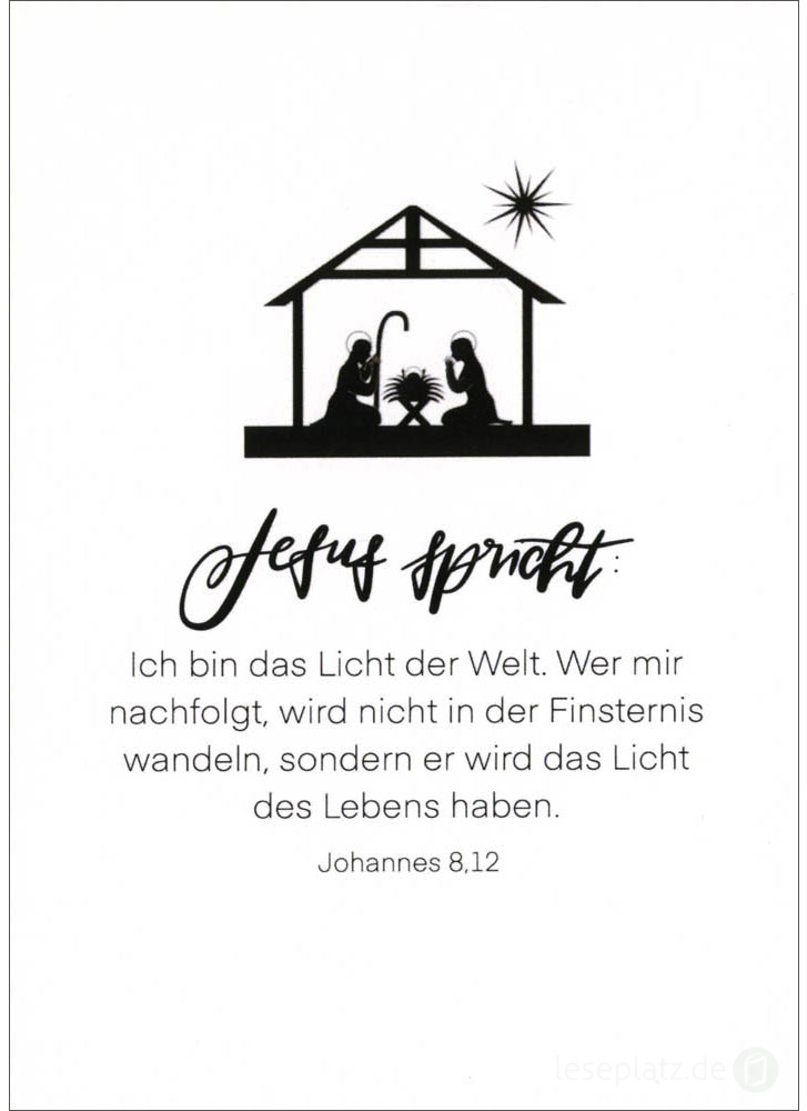 Postkarte "Licht der Welt"