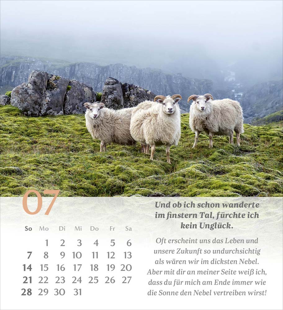 Psalm 23 - Tischkalender 2024 Psalm 23 - Tischkalender 2024