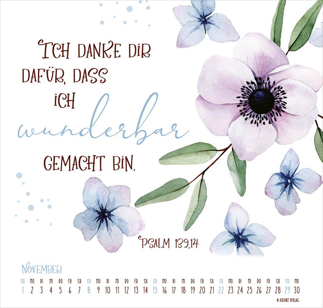 Gesegnet Tag für Tag 2026 - Wandkalender