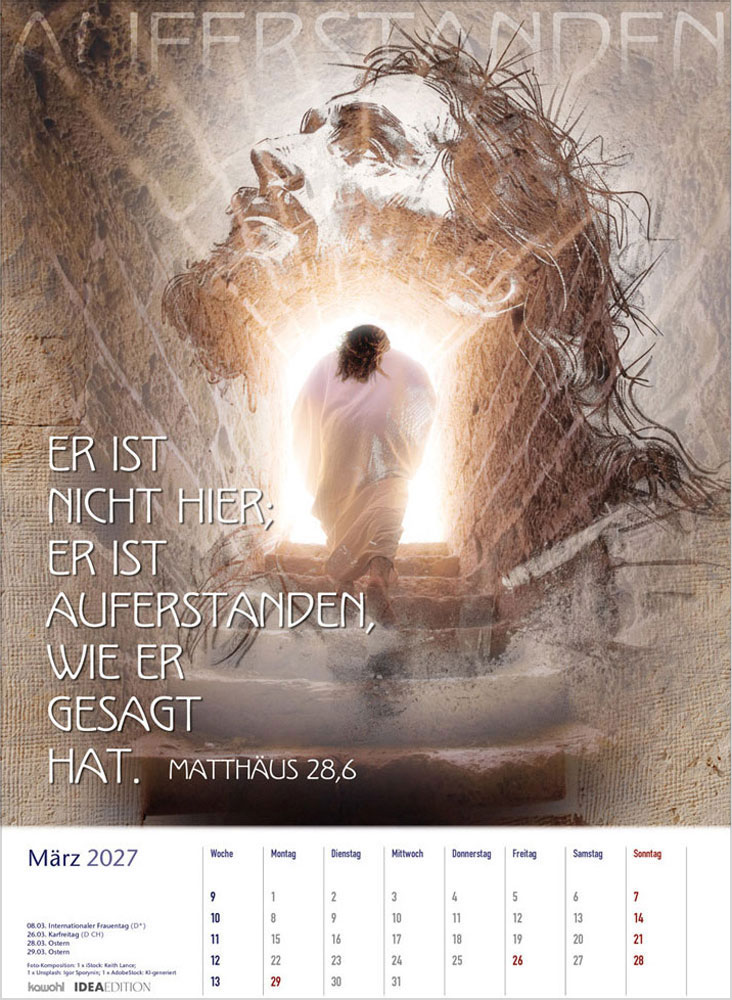 Auf seinem Weg 2027 - Wandkalender