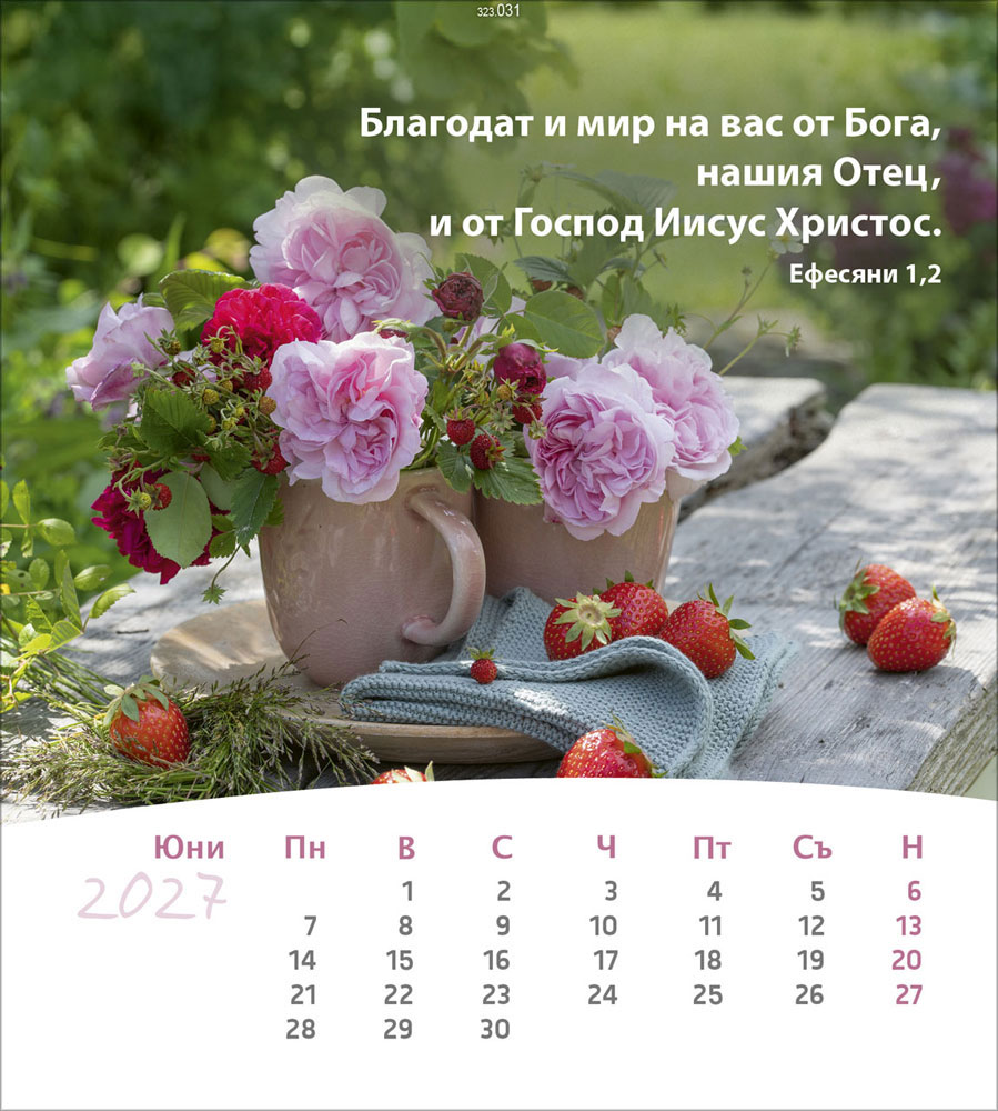 Leben für Dich 2027 - Verteilkalender (Bulgarisch)