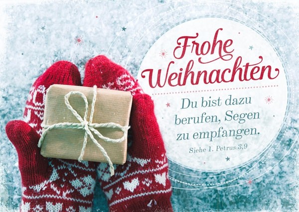 15-9267W Postkarte - Frohe Weihnachten - Berufen