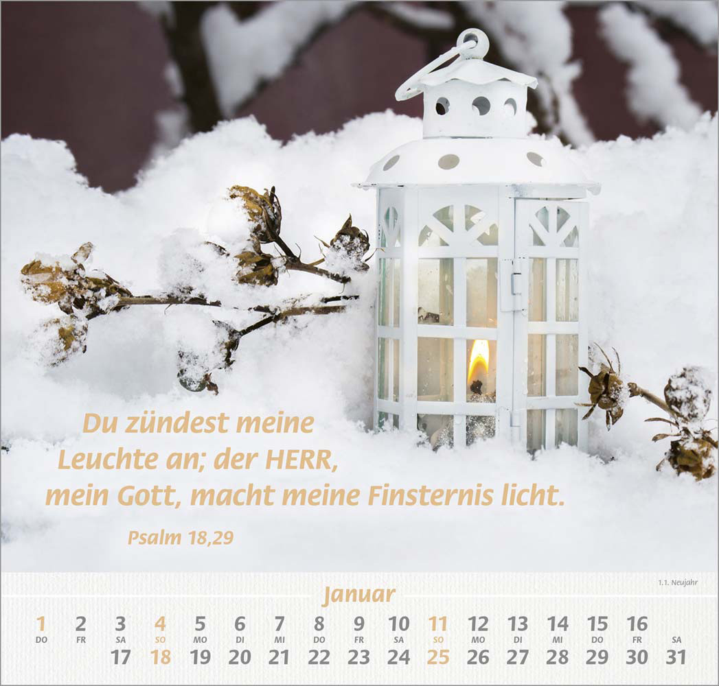 Denn du bist bei mir 2026 - Grossdruck-Kalender