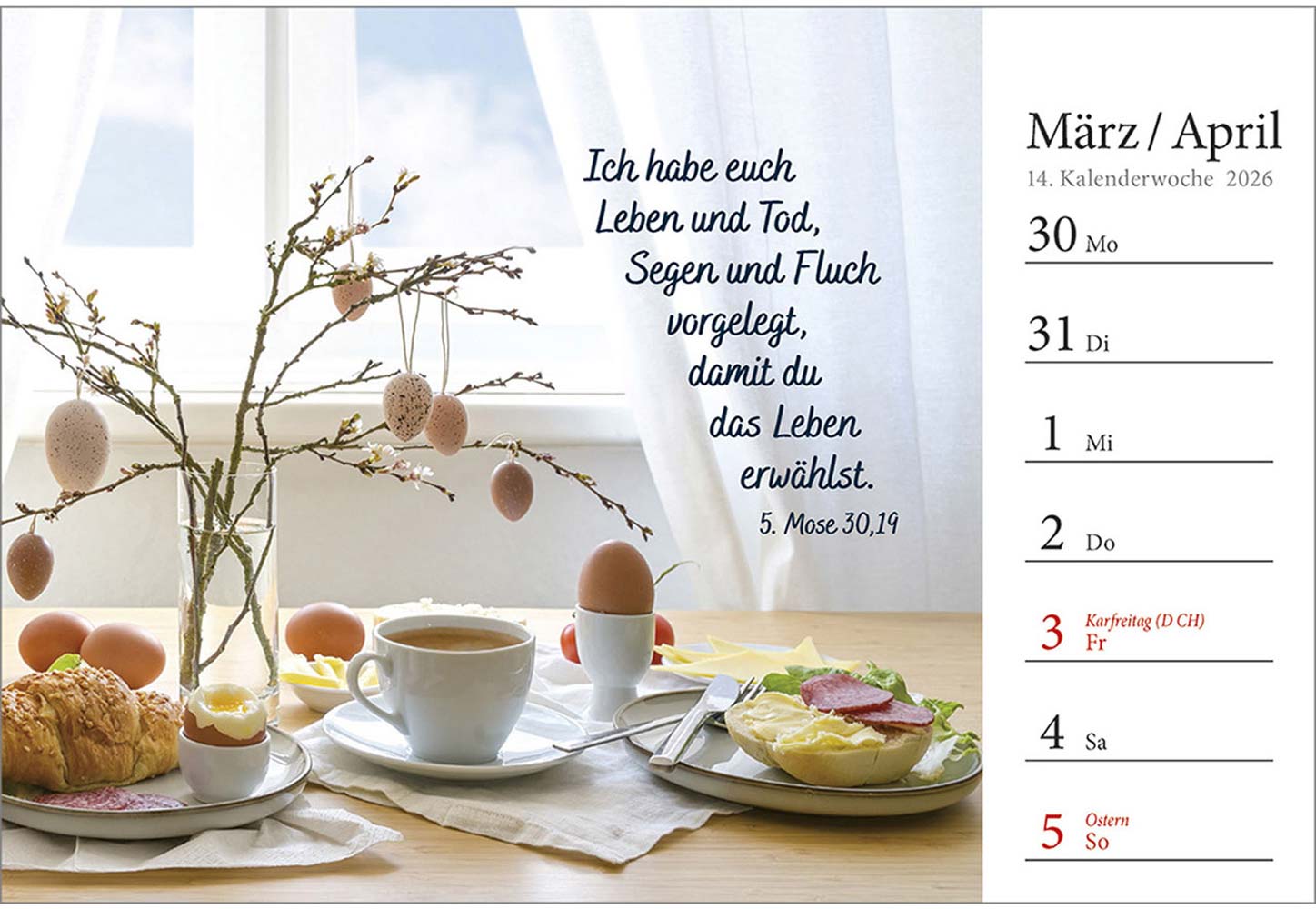 In deine Hand stell ich den Tag 2026