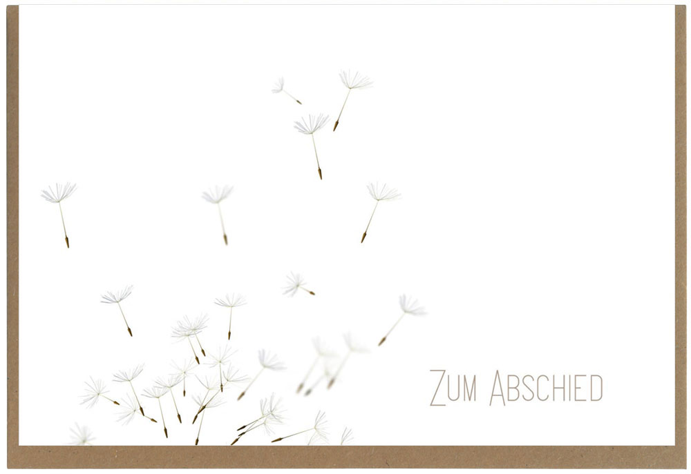 Faltkarte "Zum Abschied" Faltkarte "Zum Abschied"