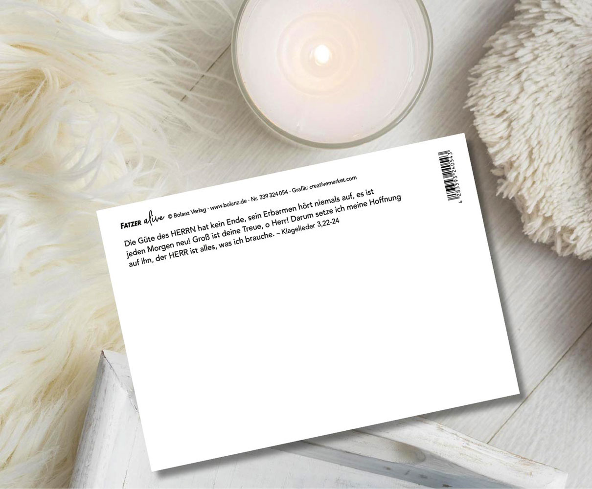 Postkarte "Seine Gnade"