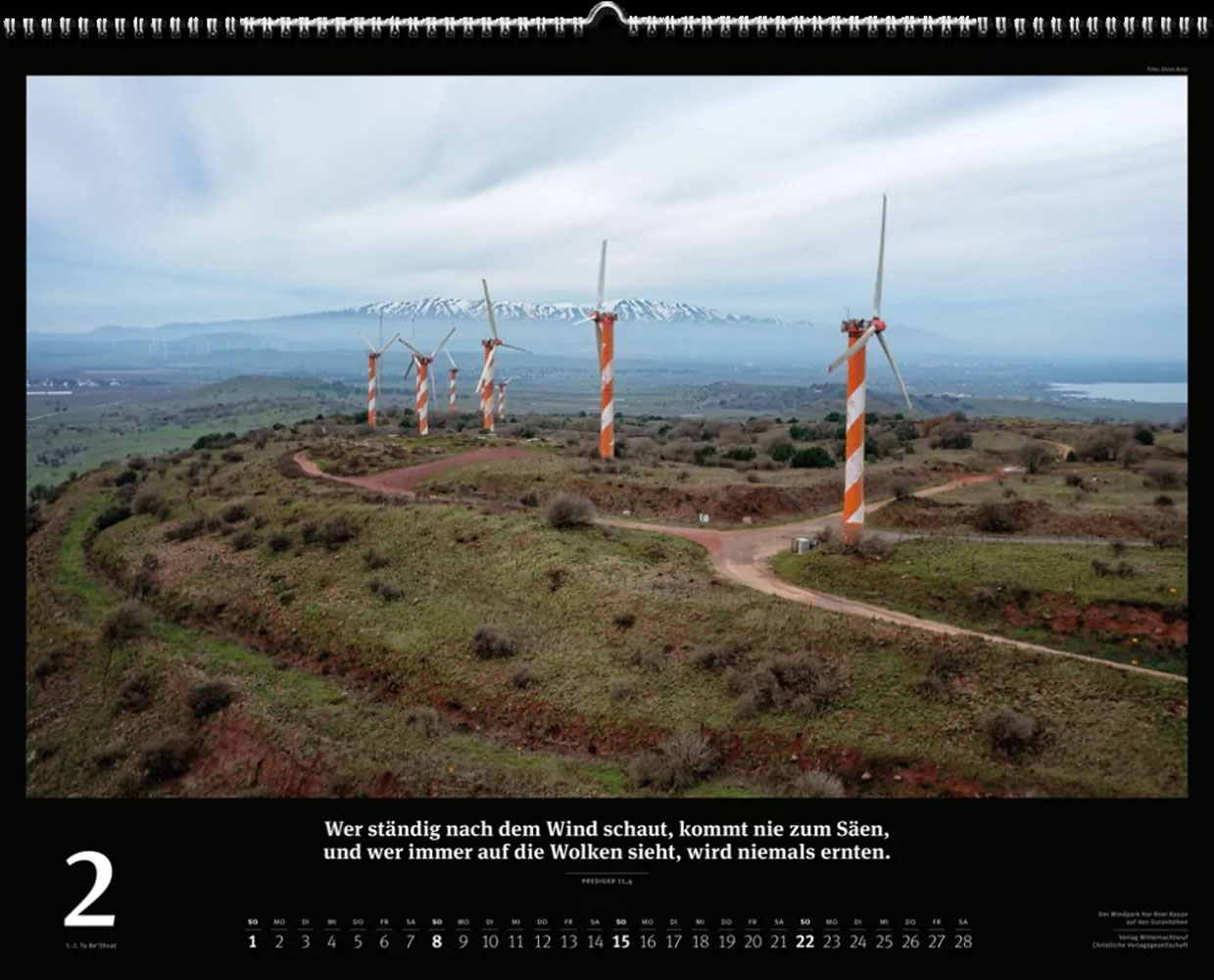 Israel 2026 - Wandkalender (Schwarz) Israel 2026 - Wandkalender (Schwarz)