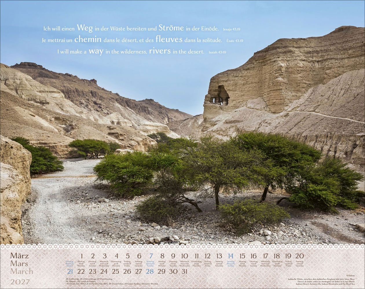 Israel Shalom 2027 - Wandkalender