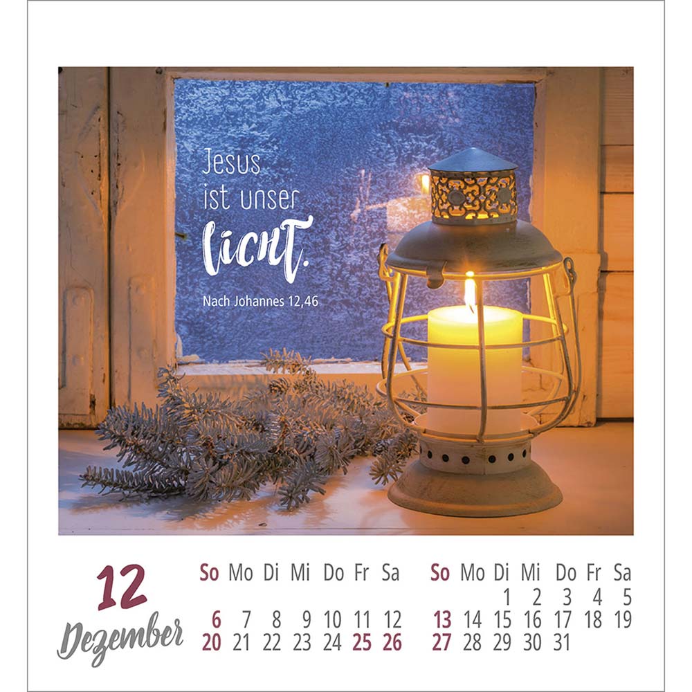 Frei sein & leben 2026 - Aufkleber-Kalender