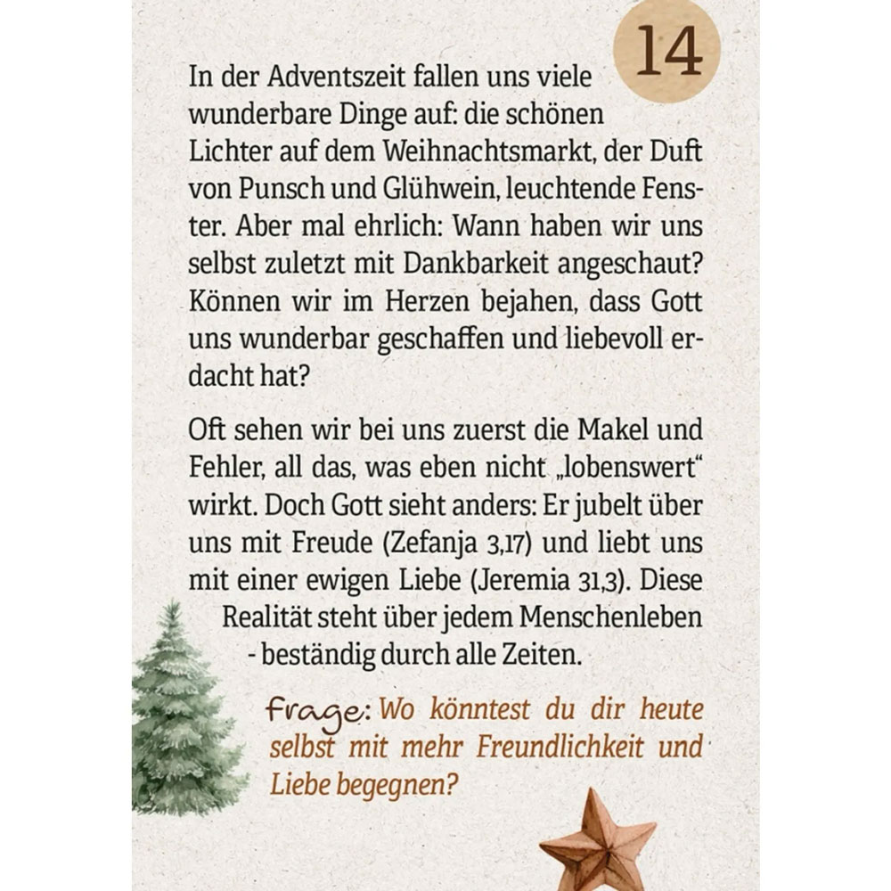 24 Herzenswege zur Krippe mit Psalm 139 - Adventskalender