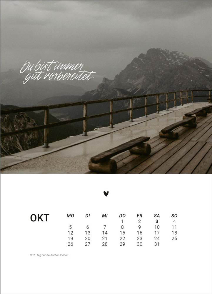 Zweitausendsechsundzwanizg 2026 - Tischkalender