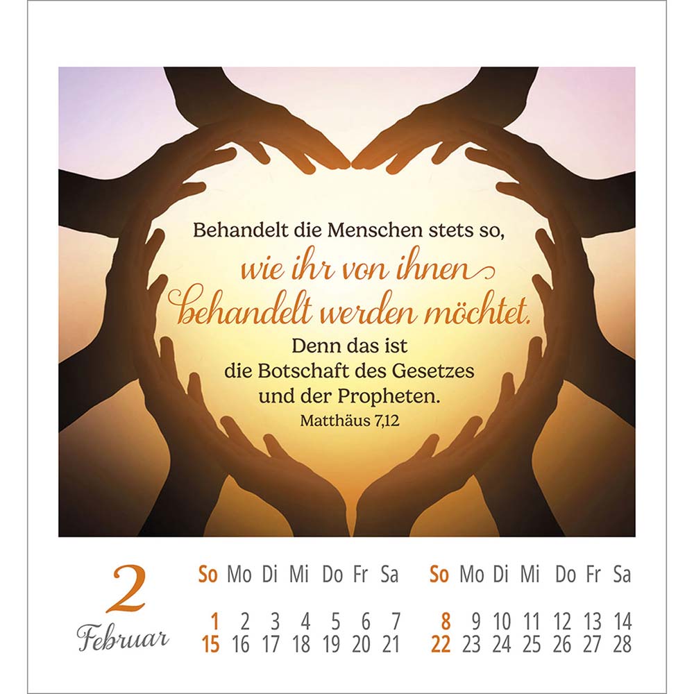 Lieblingsworte umgeben dich 2026 - Aufkleber-Kalender