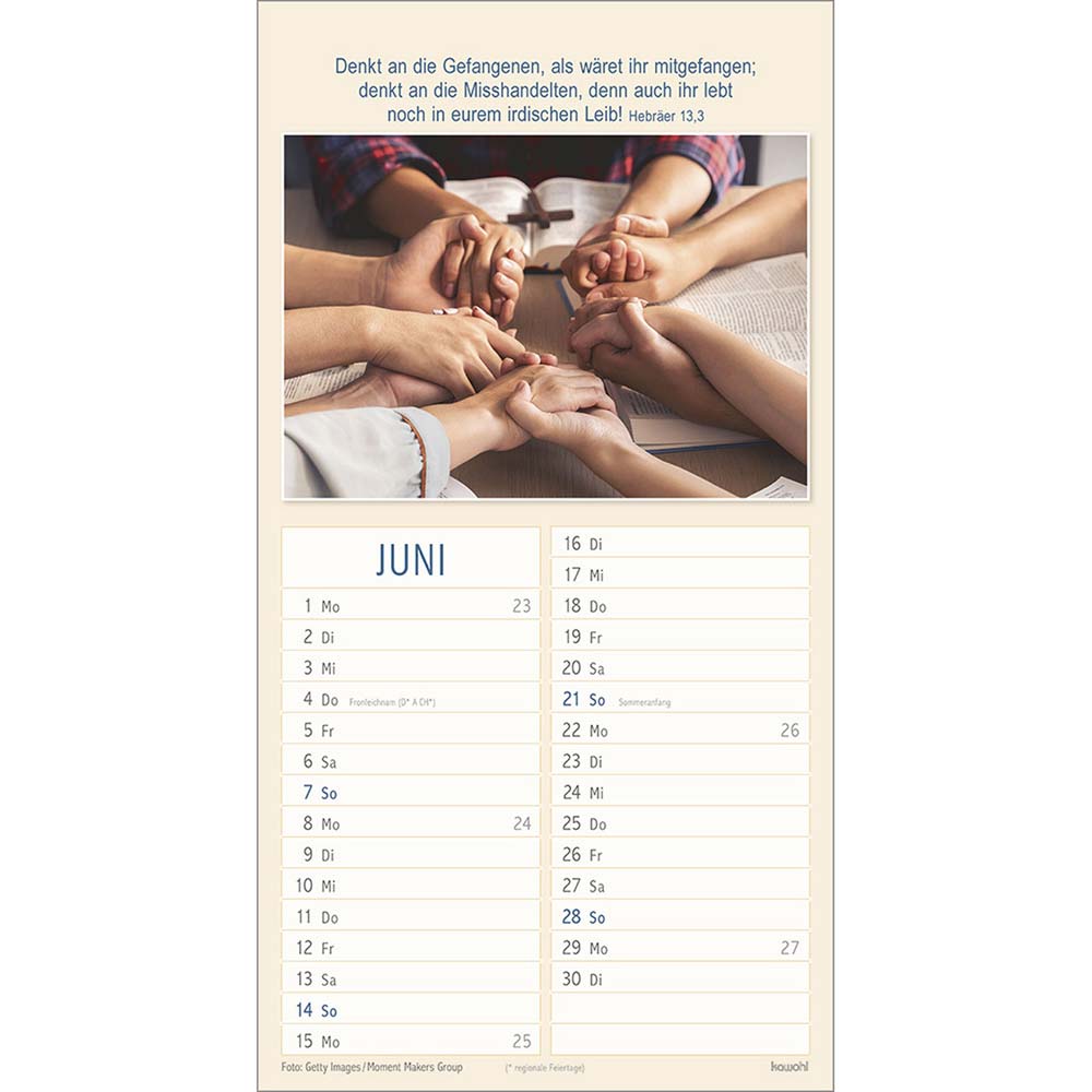 Meine Zeit in seinen Händen 2026 - Wandkalender