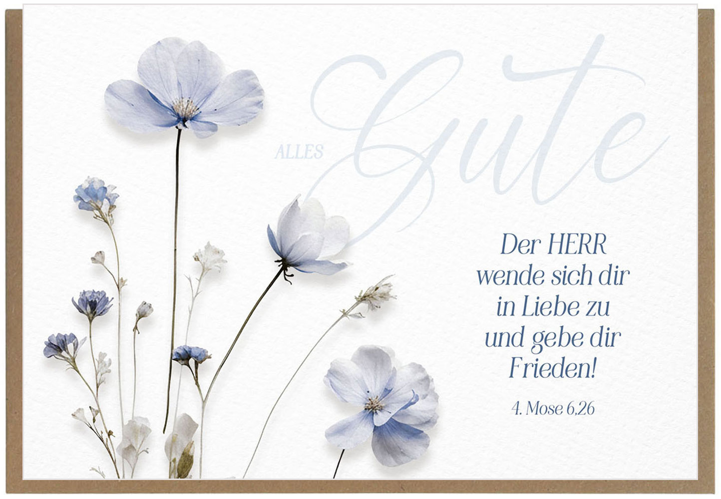 Faltkarte "Alles Gute"