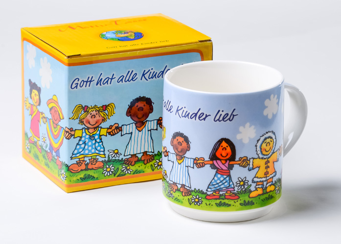 Kindertasse "Gott hat alle Kinder lieb"