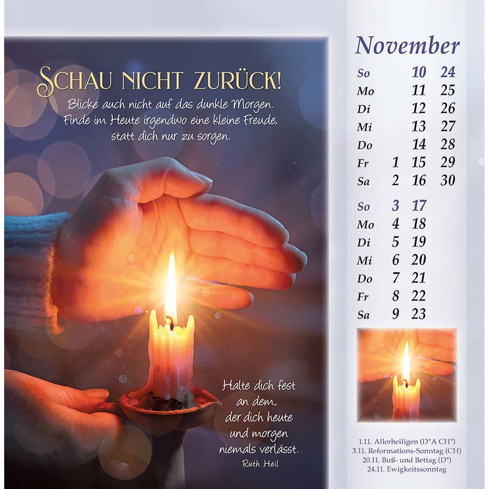 Licht vom unerschöpften Lichte 2024 - Postkartenkalender Licht vom unerschöpften Lichte 2024 - Postkartenkalender