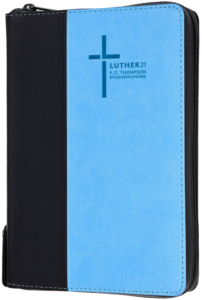 Luther21 - F.C.Thompson Studienausgabe - Standard - Kunstleder schwarz/blau