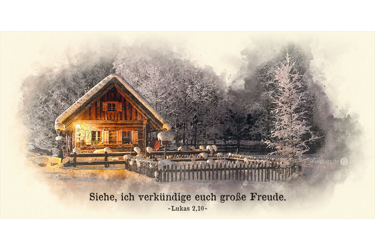 Faltkarte Art 02 "Winterhütte"