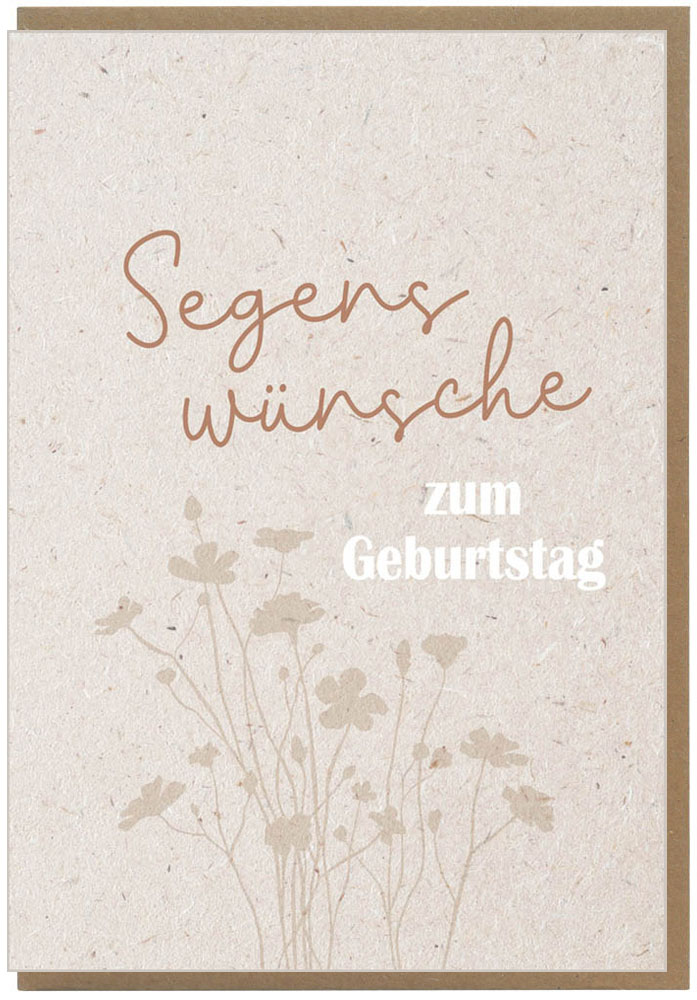 Faltkarte "Segenswünsche zum Geburtstag"