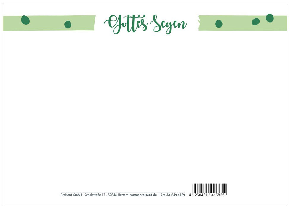 Postkarte "Streifen grün"