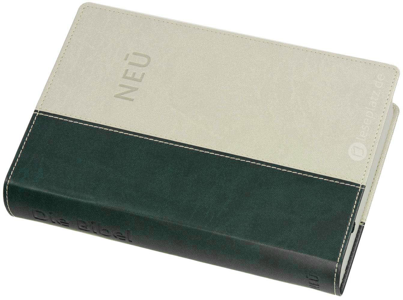 NeÜ - Standardausgabe Kunstleder grün/grau