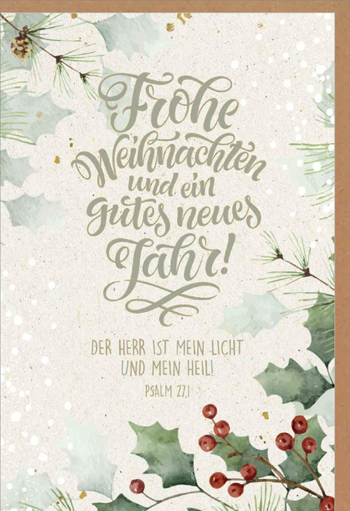 Faltkarte "Frohe Weihnachten"