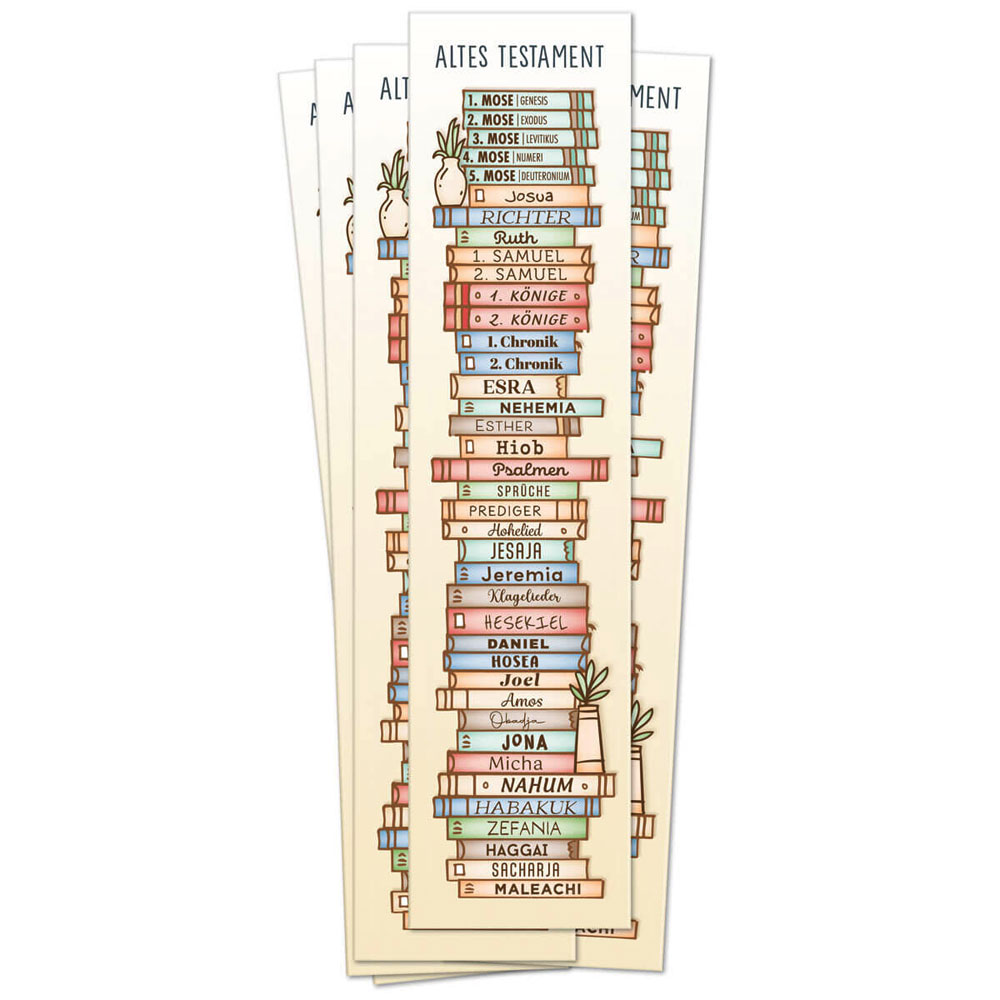 Lesezeichen "Bücher der Bibel" - 10er Pack