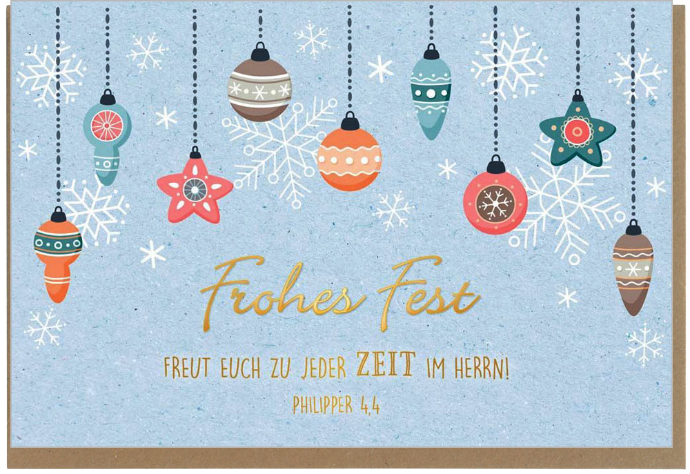 Faltkarte "Frohes Fest"