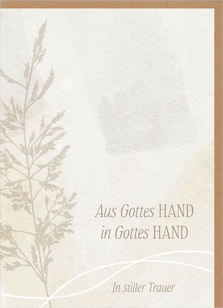 Faltkarte "Aus Gottes Hand"
