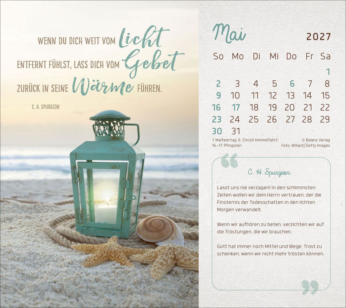 Mit Seiner Kraft 2027 - Postkartenkalender