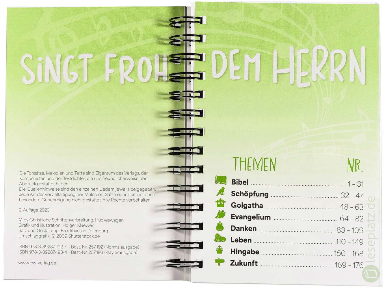 Singt froh dem Herrn! - Ringbuch