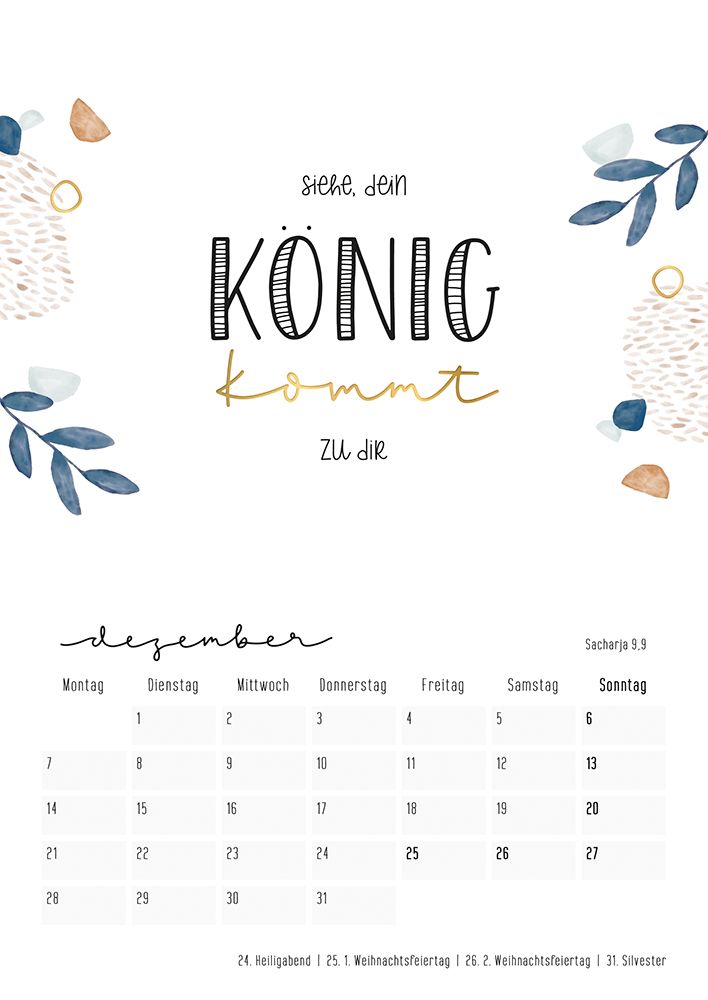 Himmelsglück 2026 - Wandkalender