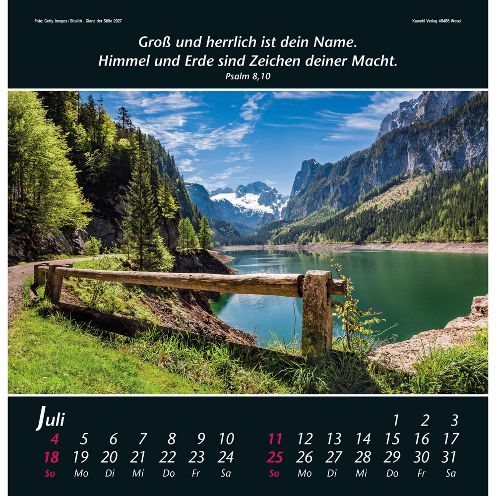 Glanz der Stille 2027 - Wandkalender