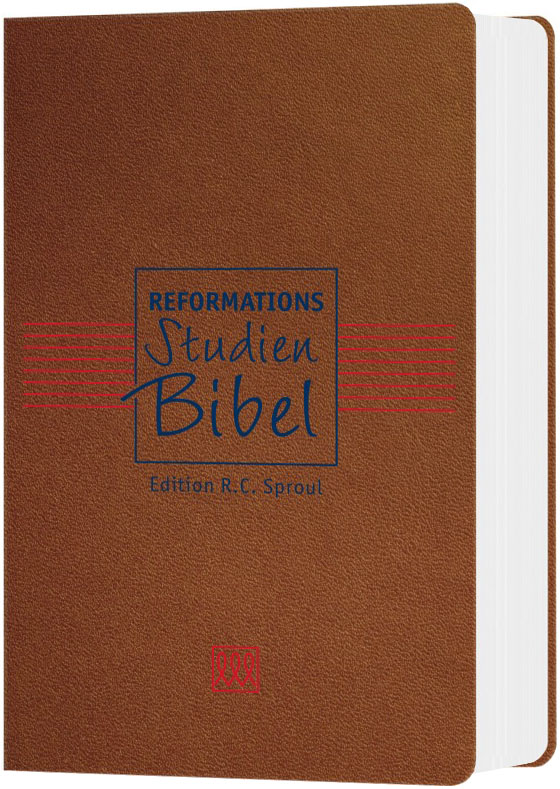 Reformations-Studien-Bibel - Cabra-Leder cognac