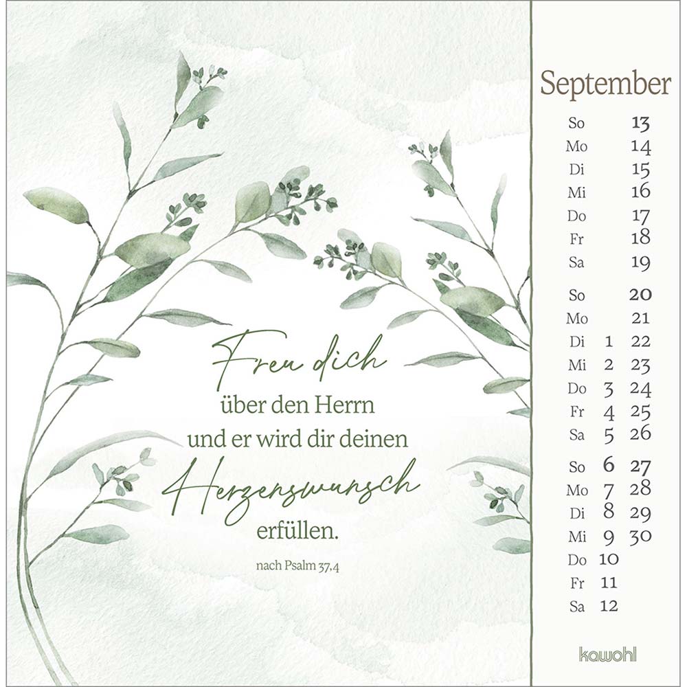 Vor dich bring ich, was mich bewegt 2026 - Postkartenkalender