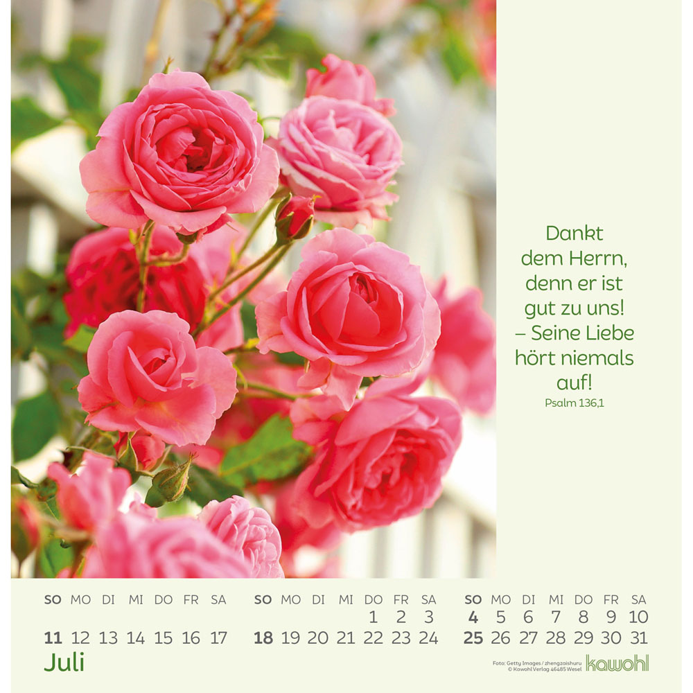 Blumengrüße 2027 - Wandkalender