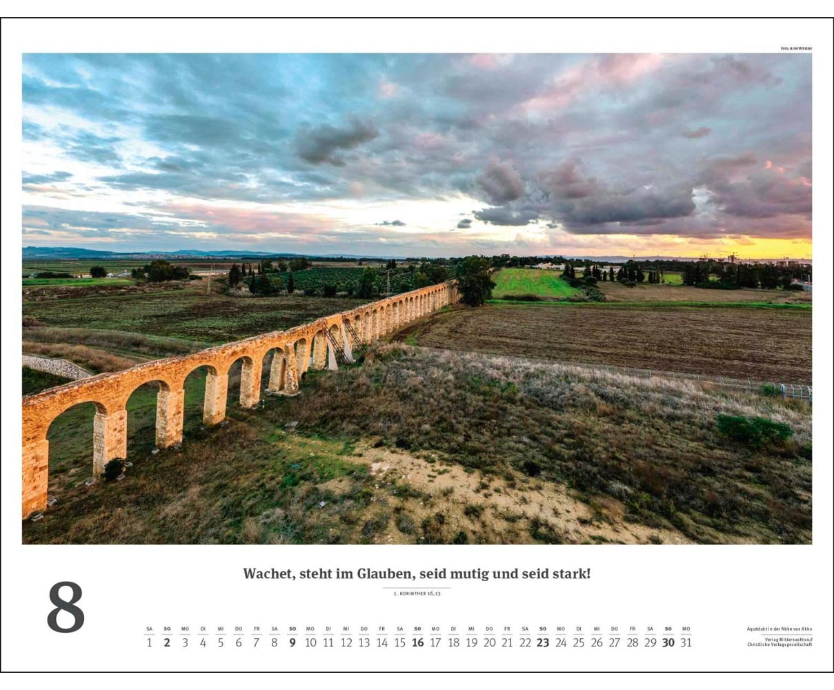 Israel 2026 - Wandkalender (Weiß) Israel 2026 - Wandkalender (Weiß)