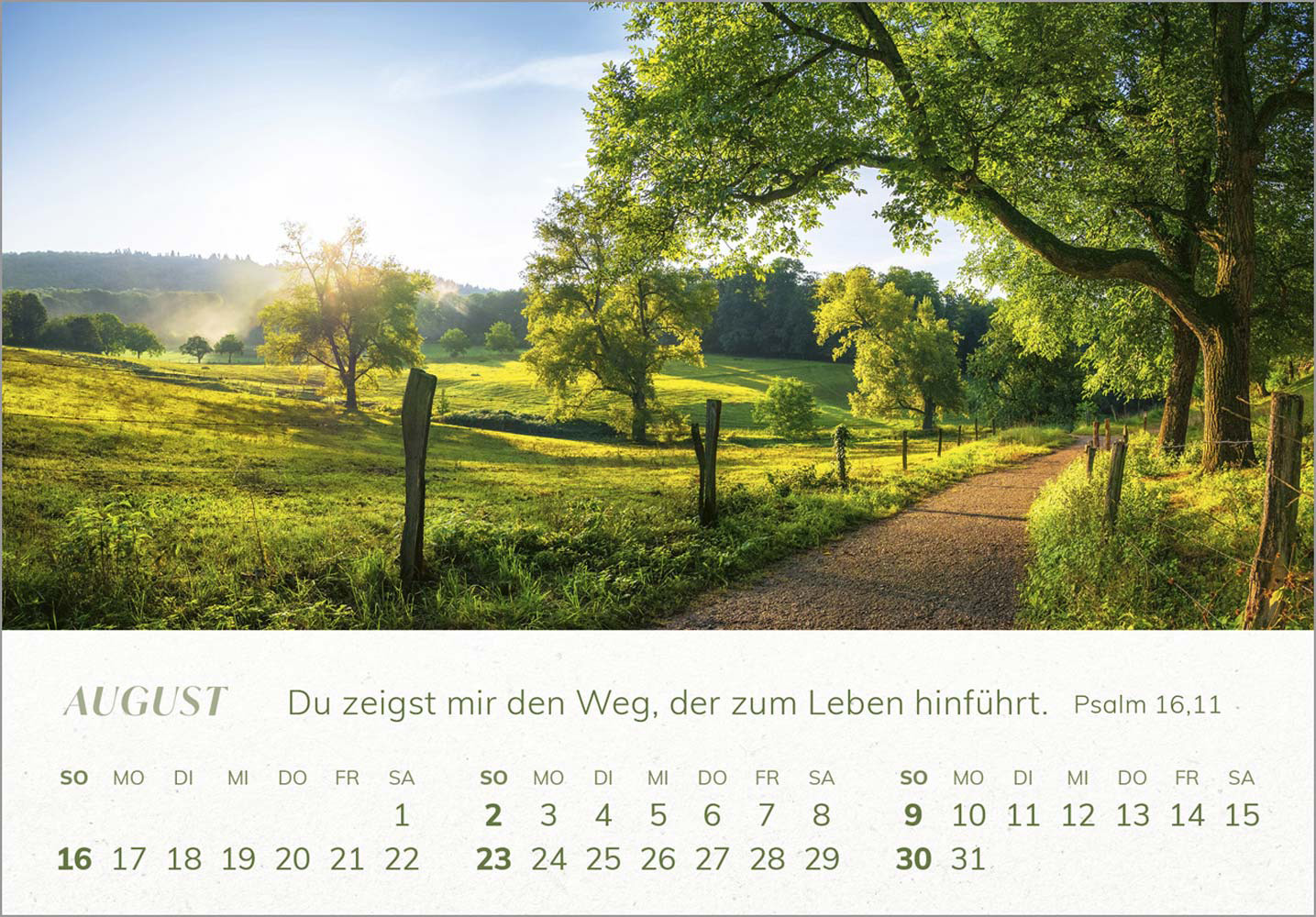 Mini Panorama Kalender 2026
