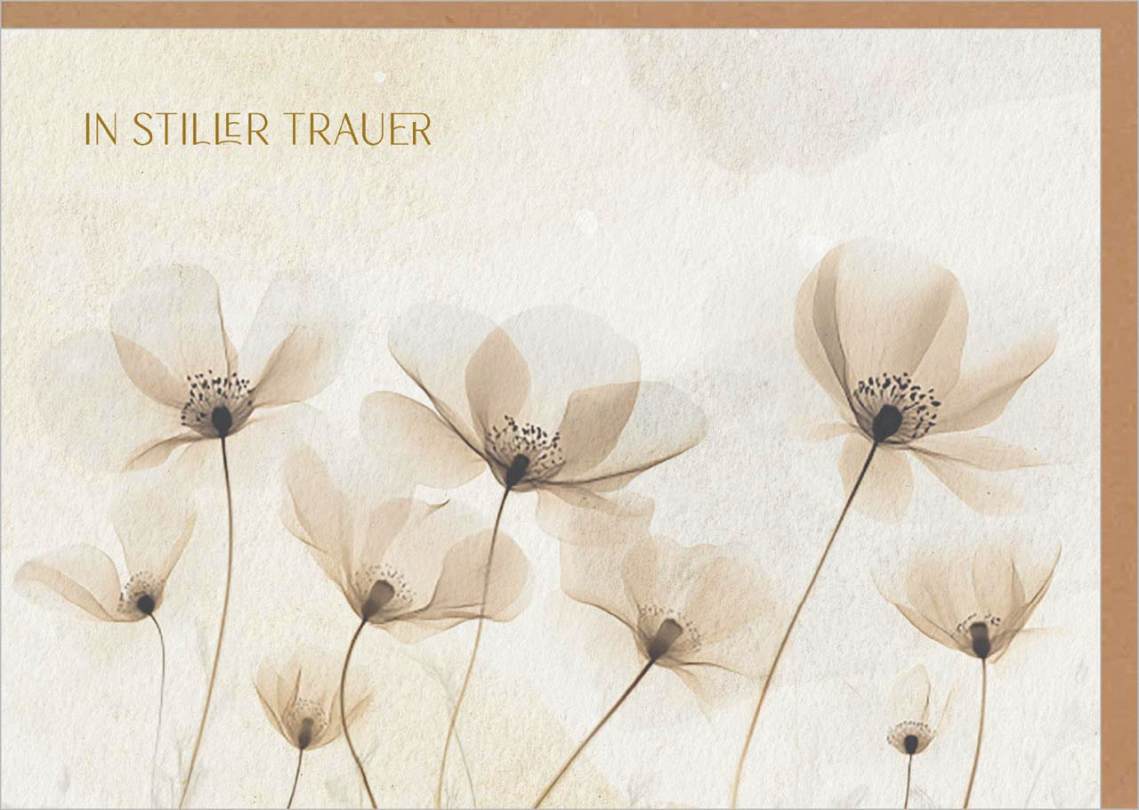 Faltkarte "In stiller Trauer"