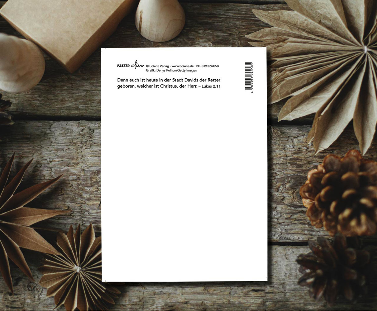 Postkarte "Frohe Weihnachten" (Retter)