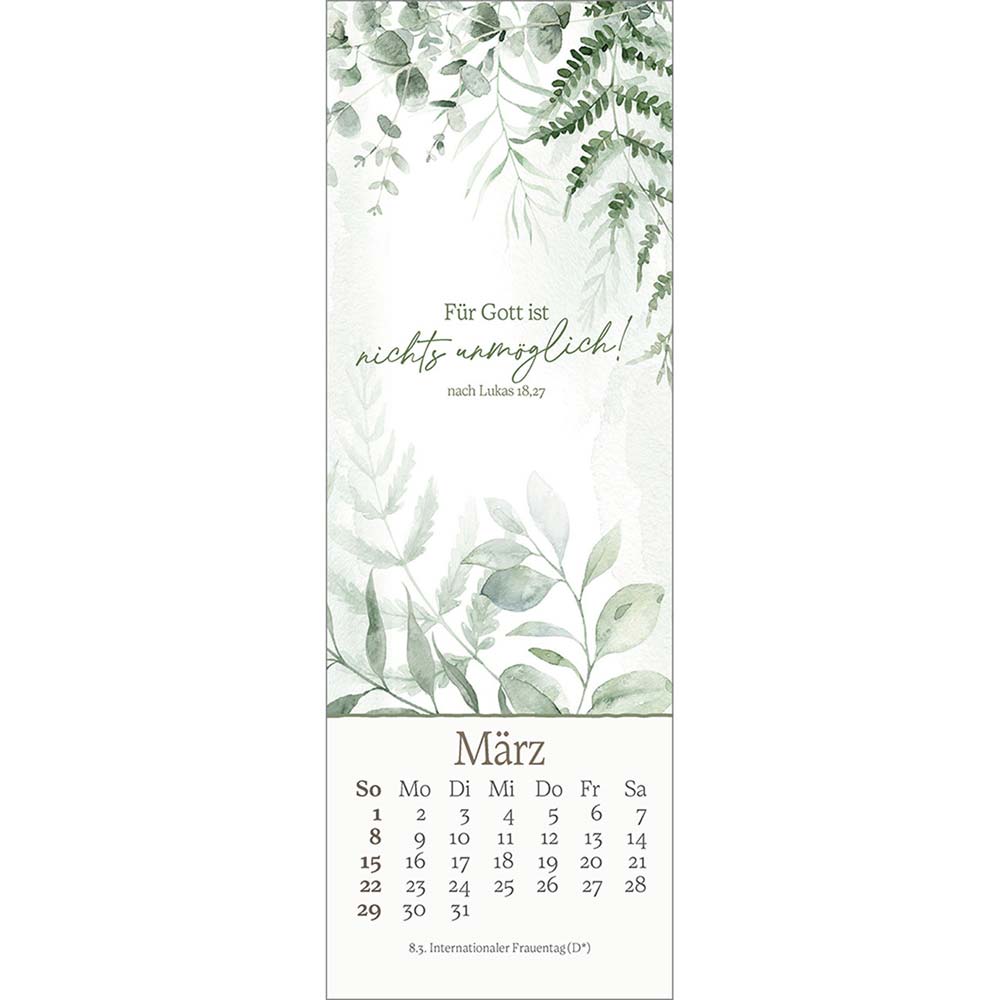 Vor dich leg ich, was mich bewegt 2026 - Lesezeichen-Kalender