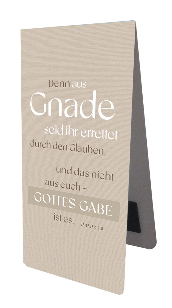 Magnetlesezeichen "Aus Gnade"