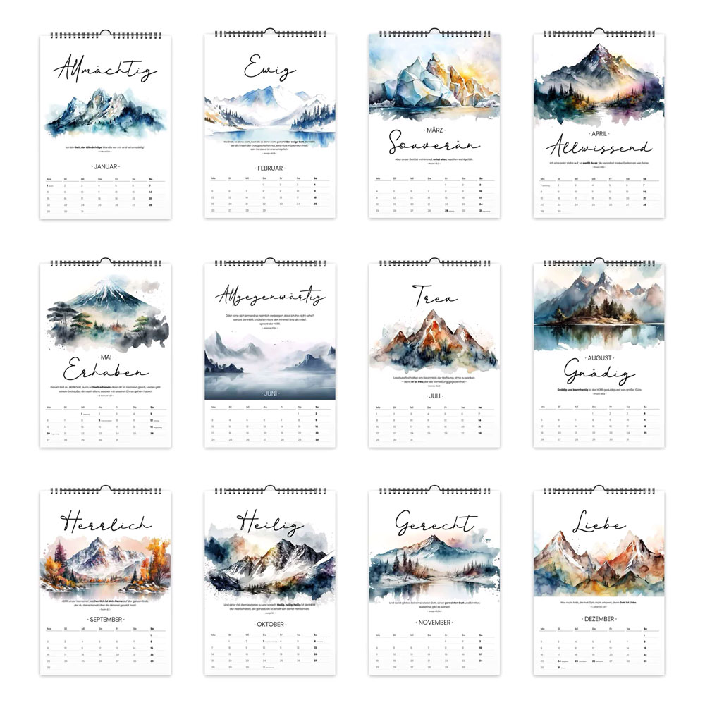 Gottes Wesen - Wandkalender 2027