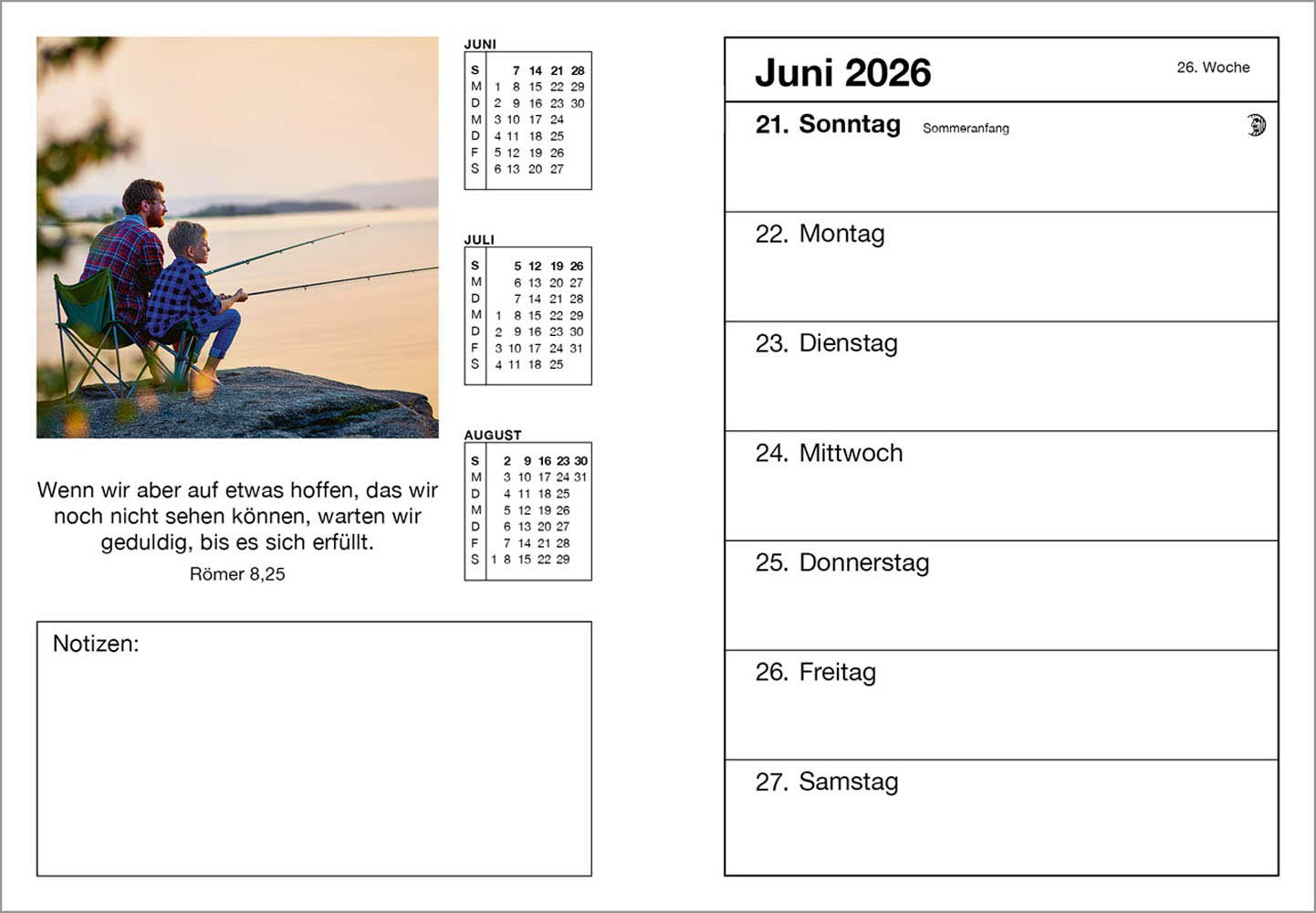 Farbfoto-Agenda 2026