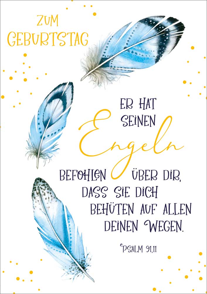 179712284 Doppelkarte "Drei Federn"