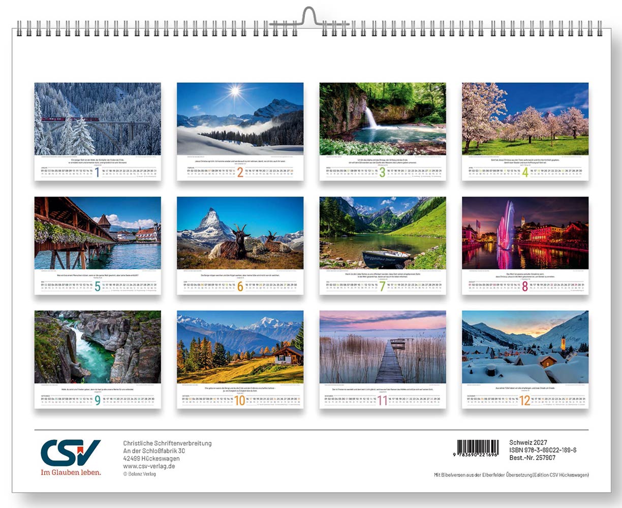 Schweizer Bildkalender 2027