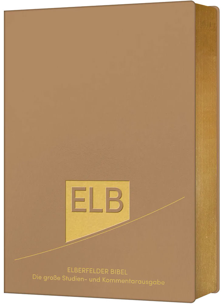 Elberfelder Bibel 2006 Studienbibel - Leder Beige mit Goldschnitt