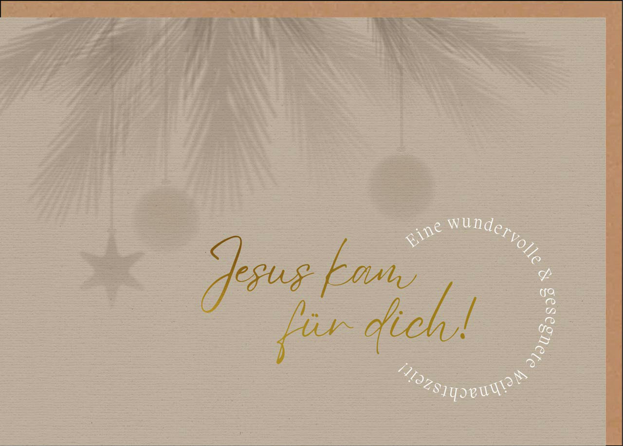 Faltkarte "Jesus kam für dich!"