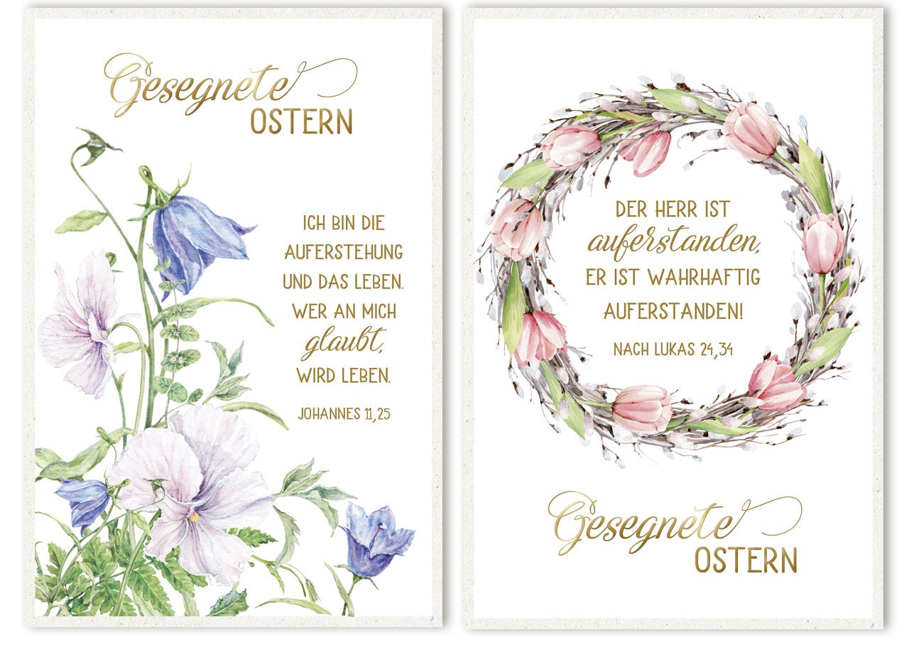 Mini-Spruchkartenserie Ostern (10er-Set)
