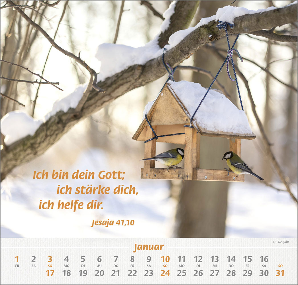 Denn du bist bei mir 2027 - Grossdruck-Kalender